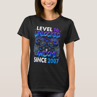 Stufe 16 Phantastisch seit 2007 16. Geburtstag T-Shirt