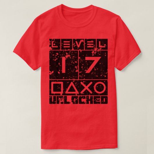 Stufe 17 entsperrt T-Shirt (Design vorne)