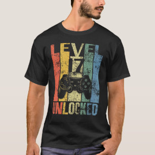 Stufe 17 Entsperrte 17. Geburtstag für Videospiele T-Shirt