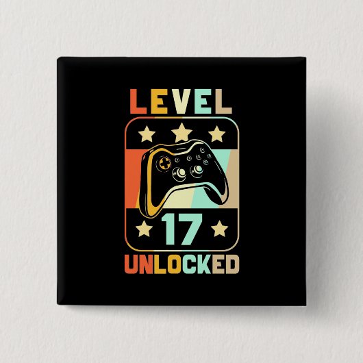 Stufe 17 Unverschlossen Button (Vorderseite)