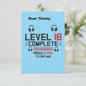 Stufe 18 dankeskarte (Stehend Vorderseite)