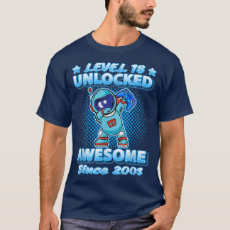 Stufe 18 Phantastisch seit 2003 Entsperrt Astro T-Shirt