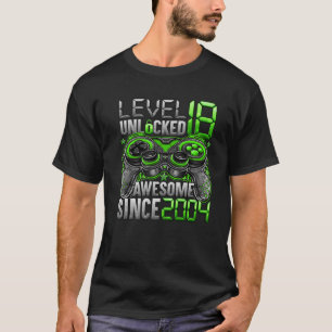 Stufe 18 Phantastisch seit 2004 18. Geburtstag T-Shirt