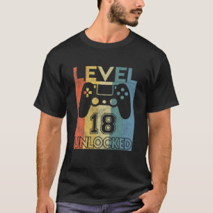 Stufe 18 unverschlossen Geburtstag 18 Jahre alt se T-Shirt