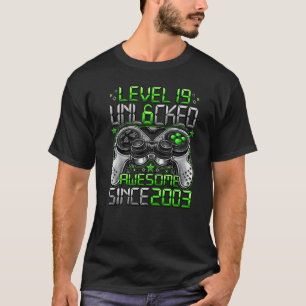 Stufe 19 Phantastisch seit 2003 19. Geburtstag T-Shirt