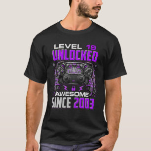 Stufe 19 Phantastisch seit 2003 19. Geburtstag T-Shirt