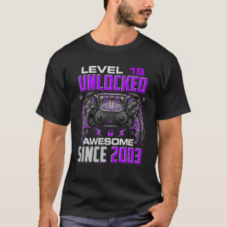 Stufe 19 Phantastisch seit 2003 19. Geburtstag T-Shirt
