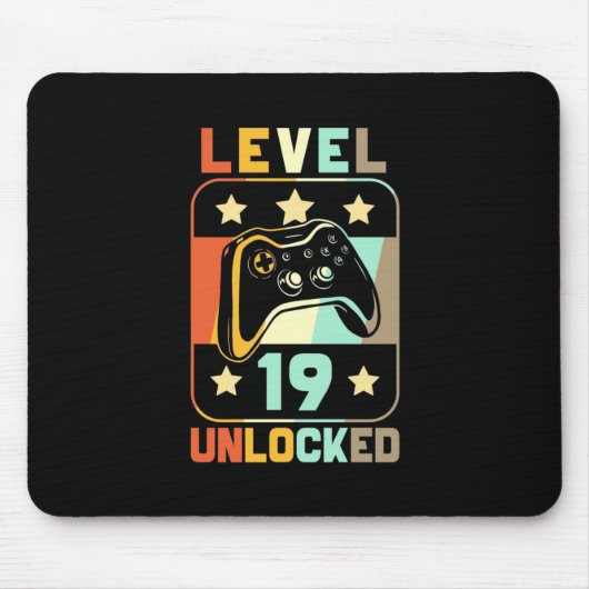 Stufe 19 Unverschlossen Mousepad (Vorne)
