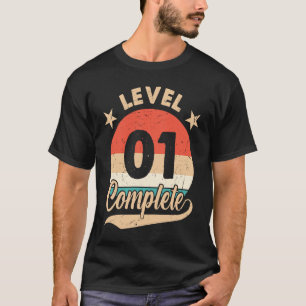Stufe 1 Vollständiges 1. Hochzeitstag für ihn T-Shirt