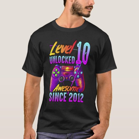 Stufe 2012 Phantastisch seit 10. Geburtstag T-Shirt (Vorderseite)
