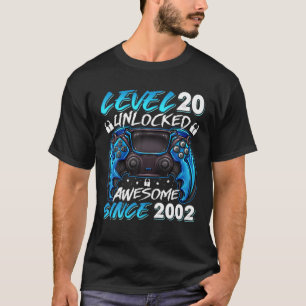 Stufe 20 Phantastisch seit 2002 20. Geburtstag T-Shirt