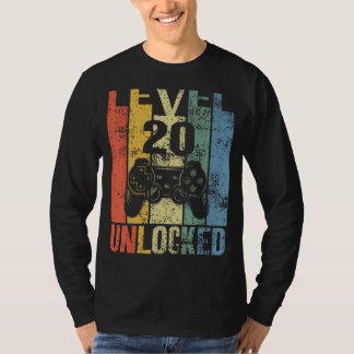 Stufe 20 Unverschlossene 20. Geburtstagsfeier für  T-Shirt