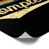 Stufe 20 Vollständiges Vintages 20. Hochzeitstag Poster (Ecke)