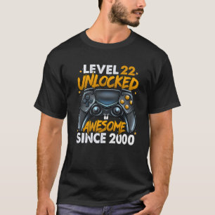Stufe 22 Phantastisch seit 2000 22. Geburtstag T-Shirt