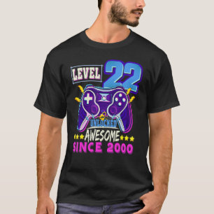 Stufe 22 Phantastisch seit 2000 22. Geburtstag T-Shirt