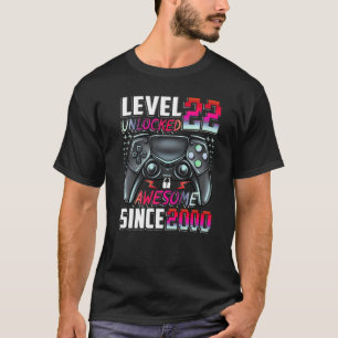 Stufe 22 Phantastisch seit 2000 22. Geburtstag T-Shirt