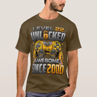 Stufe 22 Phantastisch seit 2000 22. Geburtstag T-Shirt