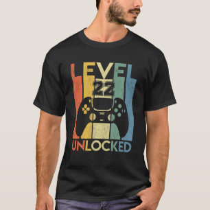 Stufe 22 unverschlossen Geburtstag 22 Jahre alt se T-Shirt