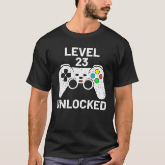 Stufe 23 Entsperrter Funny Video Gamer Gamepad 23R T-Shirt