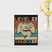 Stufe 23 Unverschlossene 23 Jahre alte Männer Kind Karte (Gelbe Blume)