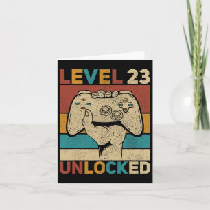 Stufe 23 Unverschlossene 23 Jahre alte Männer Kind Karte