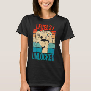 Stufe 27 Unverschlossene 27 Geburtstag 27 Jahre al T-Shirt