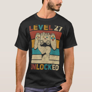 Stufe 27 Unverschlossener 27. Geburtstag 27 Jahre  T-Shirt