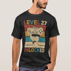 Stufe 27 Unverschlossener 27. Geburtstag 27 Jahre T-Shirt