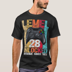 Stufe 28 Phantastisch seit 1993 28. Geburtstag T-Shirt