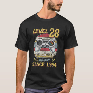Stufe 28 Unverschlossen Geburtstag 28 Jahre alt Ph T-Shirt