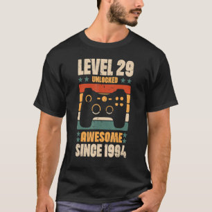 Stufe 29 Phantastisch seit 1994 Videospiel Bi T-Shirt