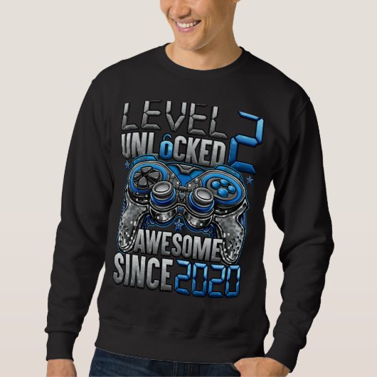 Stufe 2 Phantastisch seit 2020 2. Geburtstag Sweatshirt (Vorderseite)