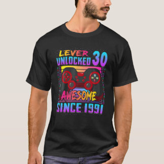 Stufe 30 Phantastisch seit 1991 30. Geburtstag T-Shirt