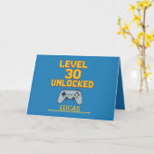 Stufe 30 Ungesperrter Personalisierter Gamer Gebur Karte (Gelbe Blume)