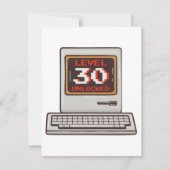 Stufe 30 Unverschlossen Feiertagskarte (Vorderseite)