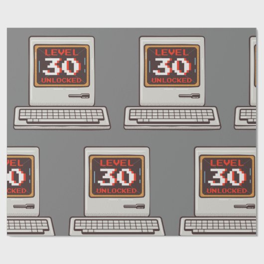 Stufe 30 Unverschlossen Geschenkpapier (Flach)