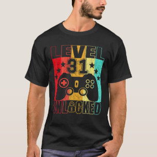 Stufe 31 Unverschlossene 31 Jahre junge Männer 31. T-Shirt