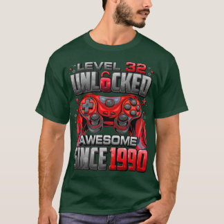 Stufe 32 Phantastisch seit 1990 32. Geburtstag T-Shirt
