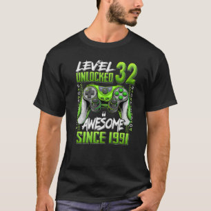 Stufe 32 Phantastisch seit 1991 32. Geburtstag T-Shirt