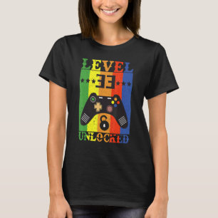 Stufe 33 Entsperrtes Phantastisches Videospiel 198 T-Shirt