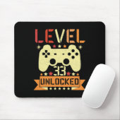 Stufe 33 freigeschaltet Videospiel 33. Geburtstag  Mousepad (Mit Mouse)