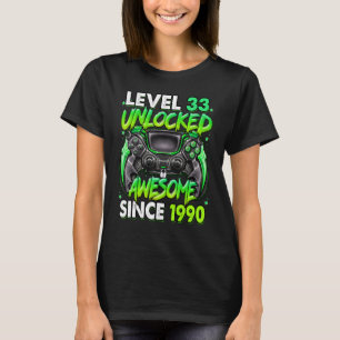 Stufe 33 Phantastisch seit 1990 33. Geburtstag T-Shirt
