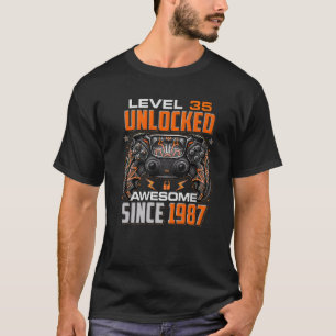 Stufe 35 Phantastisch seit 1987 35 Geburtstag T-Shirt