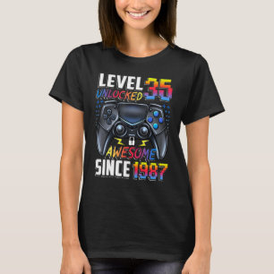 Stufe 35 Phantastisch seit 1987 35. Geburtstag T-Shirt
