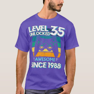 Stufe 35 Unverschlossen Phantastisch 1988 35. Gebu T-Shirt