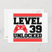 Stufe 39 Unverschlossen Postkarte (Vorne/Hinten)