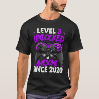 Stufe 3 Phantastisch seit 2020 3. Geburtstag G T-Shirt