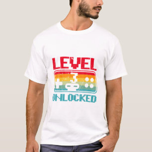 Stufe 3 Unverriegelter Retro Vintager 3. Geburtsta T-Shirt