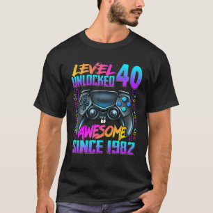 Stufe 40 Phantastisch seit 1982 40. Geburtstag T-Shirt