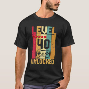 Stufe 40 Unverriegeltes Phantastisches Videospiel T-Shirt